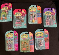 Polly Pocket 7 1990s Sets NIB Strolling Surprise LilPet OnTheGo SwingingPretty