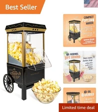 Entertainment Essential: Vintage Hot-Air Popcorn Maker - 12 Cups & Measuring Cup