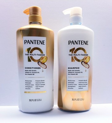 Pantene The Multi-Tasker 10 SHAMPOO & CONDITIONER, 38.2 fl oz 
