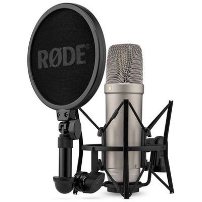 Rode NT1 5th Generation Condenser Microphone with Shock Mount/Pop Filter -Silver
