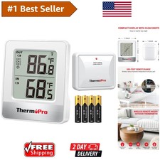 Accurate Indoor Outdoor Temperature Monitor - Supports 3 Sensors, LCD Display