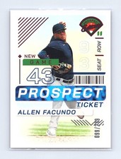 2024 Panini Prospects #2 Allen Facundo Holo Prospect Ticket Yankees