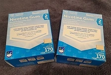 2x Rite Aid Nicotine Gum 2 Mg 170 Count Original Flavor Sugar Free Exp 02/2026