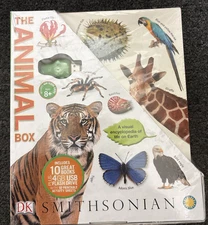 Smithsonian The Animal Box 10 Books, PrintableActivity sheets &Flash Drive NEW