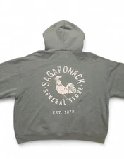 Sagaponack General Store Hoodie Sage Green Heavyweight Sweatshirt