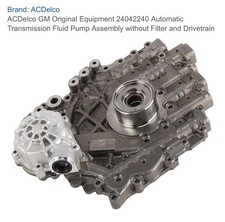 GM Genuine 24042240 Automatic Transmission Oil Pump-Cadillac XT5 GMC Acadia 18-2