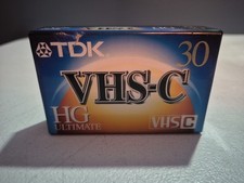TDK VHS-C Camcorder Video Cassette Tape HG Ultimate Sealed-New 