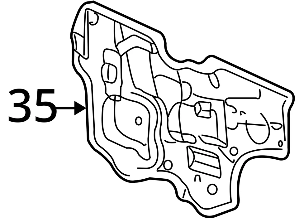SE ADAPTA A DEFLECTOR CADILLAC DEVILLE 2000-2005 ASM FRT S/D WAT 25716195 - NUEVO OEM Foto 3 de 3