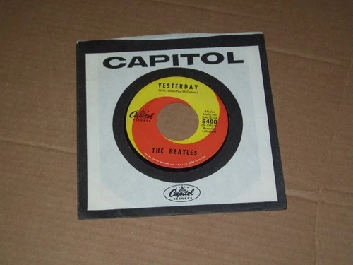 The Beatles - Yesterday / Act Naturally - Capitol Records 5498 - 45 RPM VG+