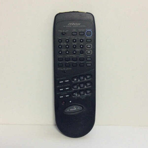 Genuine Victor RM-SEMXM7 Black Tested Remote Control Audio Japan