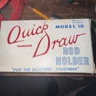 Vintage Quick Draw Model 10 Fishing Rod Holder NOS Original Box Made in USA — photo 2