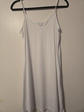 Vtg Vassarette M/42 White Midi Slip Sheer Nylon Babydoll Lingerie Dress Nightgow