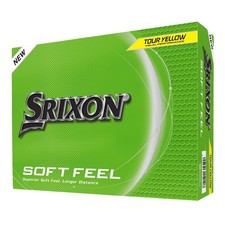 Srixon Soft Feel Golf Balls Tour Yellow, 12pk 1 dz 2025 NEW