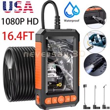NEW Industrial Handheld Endoscope 4.3 IPS 1080P HD 5M Borescope Snake Camera