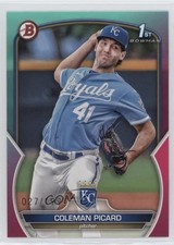 2023 Bowman Draft Aqua & Pink Gradient 27/199 Coleman Picard #BD-161 09br