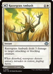 Razorgrass Ambush // Razorgrass Field - Modern Horizons 3 - Uncommon