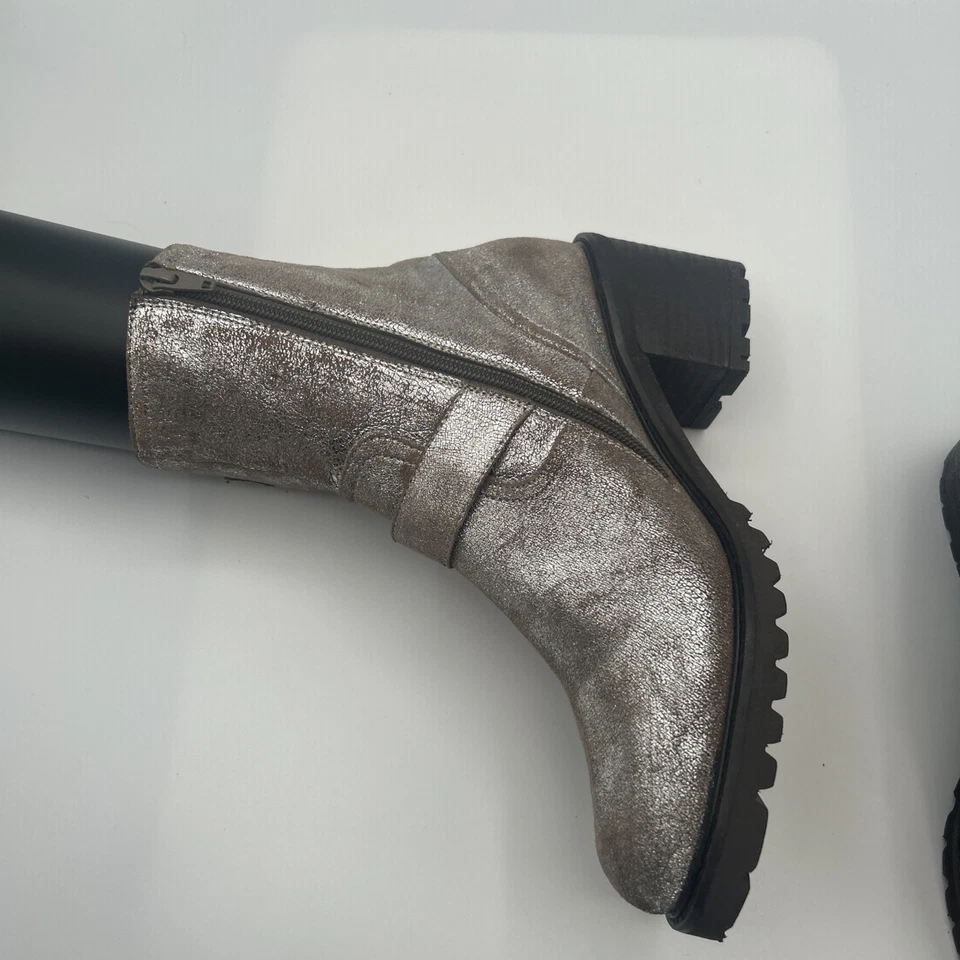 Сейшельские острова запустить бесплатные ботинки, искусственно состаренная замша, олова боя Moto, женщин Sz 9 M - Изображение 3 из 4