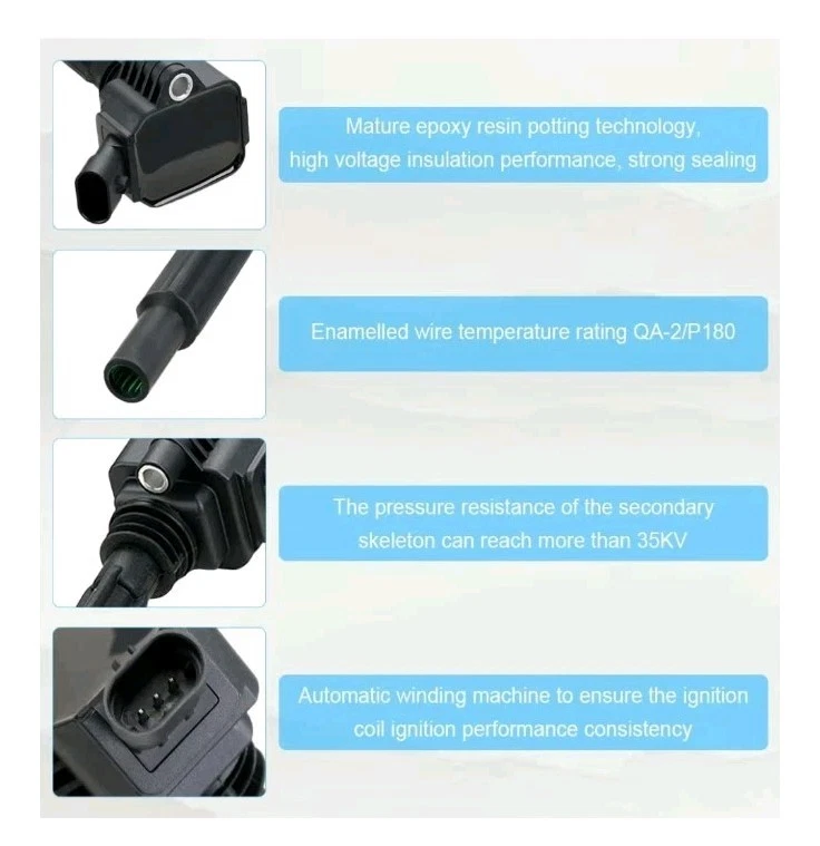 JDMON Ignition Coils Pack and Spark Plug Compatible with 2013-2016 Dodge Dart... Foto 4 de 4