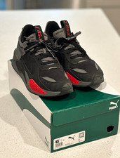 PUMA RS-X Halves Men's Low Top Mesh Sneakers Black/Castlerock Red 385754-01