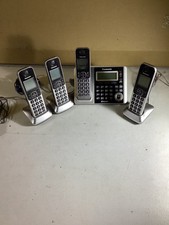 Panasonic KX-TGF370 Base  3 Handsets W/ Chargers. Phone System Tested  Working