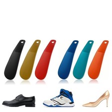 DreamAug 6-Pack Mini Shoe Horns 6.2" Small Plastic 6.2 inches, Black