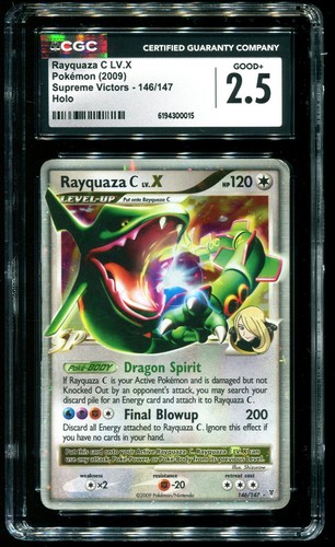 Rayquaza C LV.X graded CGC 2.5 for sale on eBay