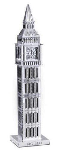Metallic Nano Puzzle of a London's Big Ben Clock Tower, TMN-14 - Picture 1 of 4