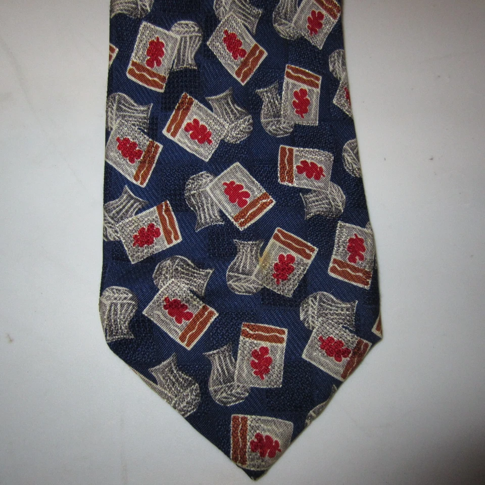 CORBATA VINTAGE HÚNGARO PARÍS 100% SEDA HECHA EN ITALIA GRAN PATRÓN Foto 4 de 4