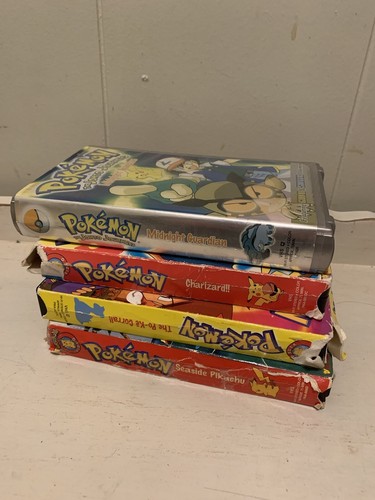 Lot VHS Pokémon VIZ VIDEO Tape Pioneer Charizard Pikachu Ash Gold & silver johto - Picture 4 of 10