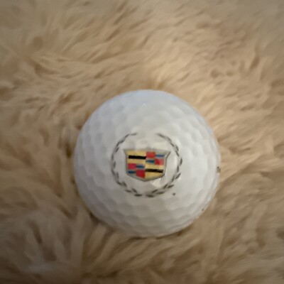 Lot Of 3 Automobile Logo Golf Balls, Cadillac(dbl Logo),Buick Scramble,Mercedes