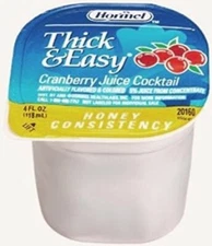 Thick & Easy Thickened Beverage 4 oz. Portion Cup Cranberry -Case of 48
