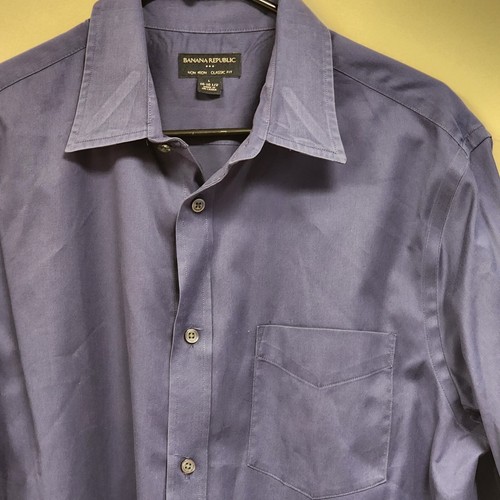 Banana Republic Herren Hemd Große L Marineblau Classic Fit - Bild 1 von 7