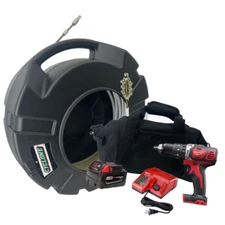 CustomEyes (CE516KIT50EM) 5/16" x 50' Enclosed Cyclone with Milwaukee Drill Set