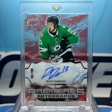 2021-22 UD ICE #IPA-RD, RILEY DAMIANI RC AUTO🔥🔥🔥Ice Premieres Autographs /199