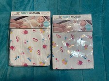 Summer Infant Soft Muslin Changing Pad Cover Owls Butterflies Lot of 2 NIP