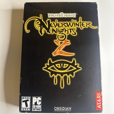 Neverwinter Nights 2 Forgotten Realms PC CD-ROM RPG CIB Complete Wear On Case