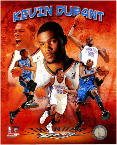 Kevin Durant-Oklahoma City Thunder-LICENSED 8x10 Basketball Photo Collage