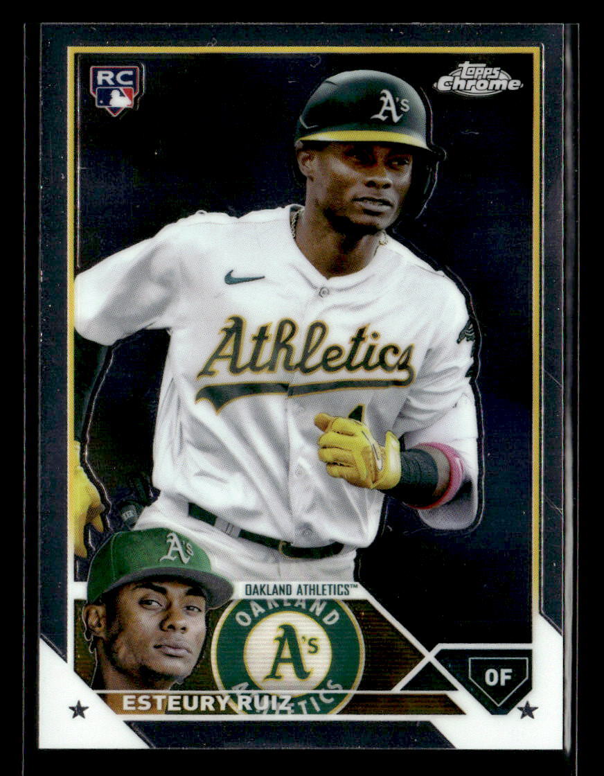 Esteury Ruiz 2023 Topps Chrome #99 Rookie Oakland Athletics