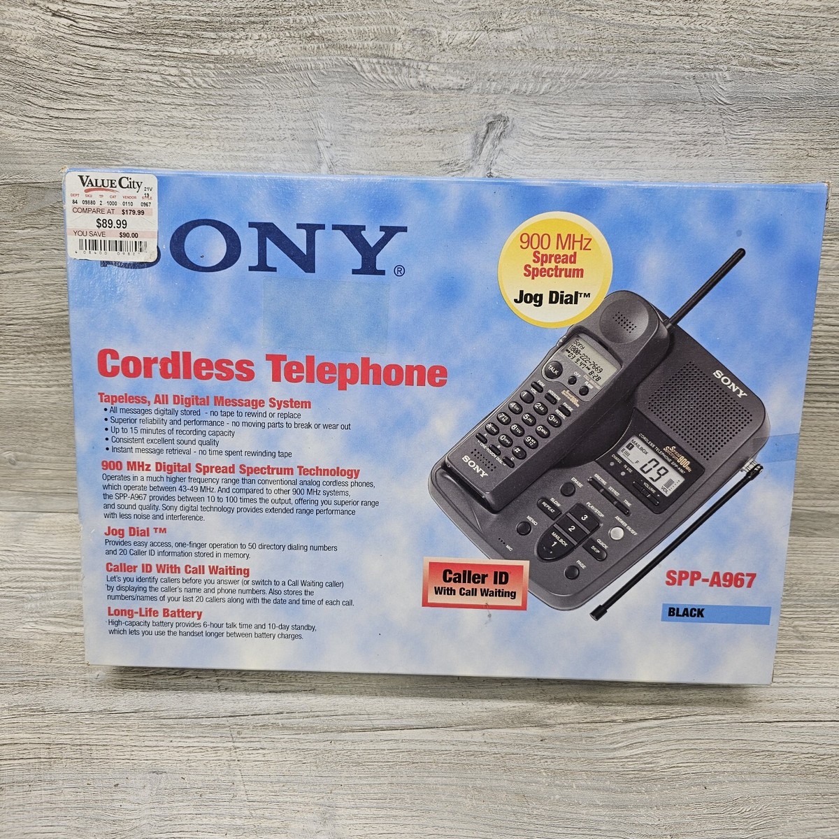 Sony Cordless Telephone SPP-A967 Digital Answering Machine 900Mhz