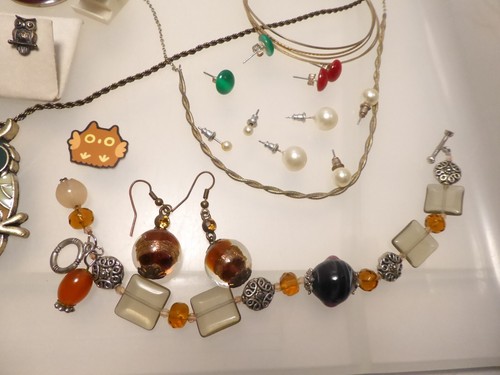 alle Fotos ansehen! Konvolut Schmuck Ketten Ohrringe Armband Anhänger filigran - Bild 10 von 23