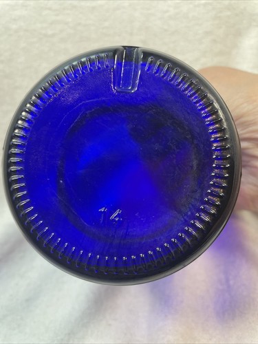 COBALT BLUE Rocks Glass Google Cloud Logo WILD TONIC Old Fashioned Low Ball - Picture 7 of 7