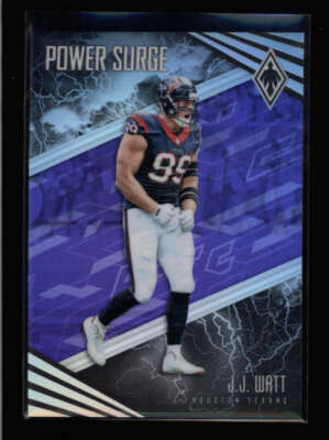 J.J. WATT 2017 PANINI PHOENIX #PS-3 POWER SURGE PURPLE #35/75 BA3857