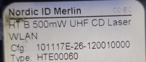 Nordic ID Merlin Mobile Computer Scanner CD 500mW UHF Laser WLAN Damaged - Picture 8 of 8