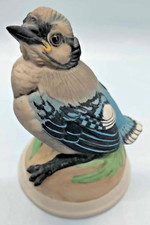 Boehm Fledging Baby Blue Jay # 436 Figurine Porcelain Made In USA Vintage Mint-