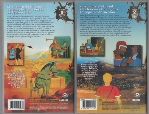 COFFRET ALIX ... 3 VHS ... JACQUES MARTIN ... 9 EPISODES - Photo 5/7