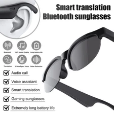 Smart Glasses, Bluetooth Call & Music Sunglasses Open Ear Headset w/Translation