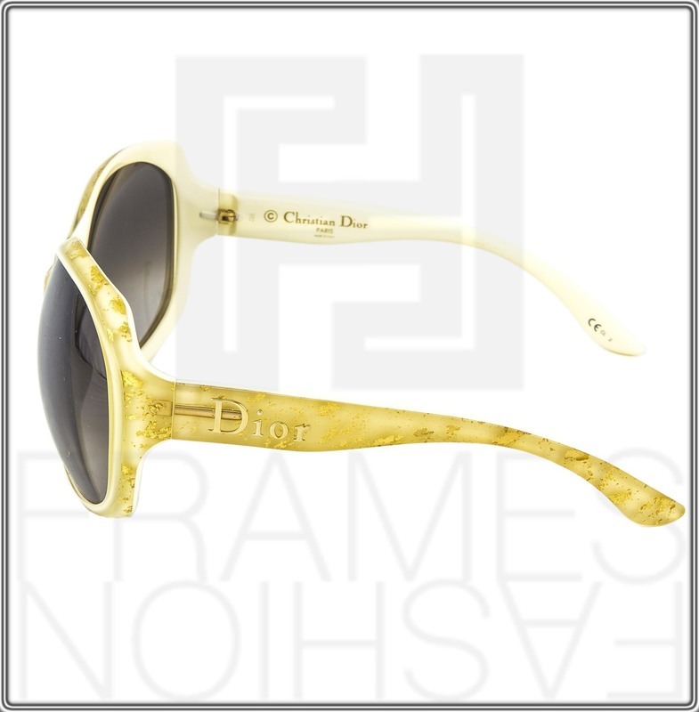 美品✨Christian Dior Logo Gold Sunglasses DIOR GOLD CAT EYE SUNGLASSES