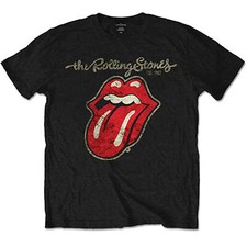 Official licensed the rolling stones plastered tongue t-shirt XXL