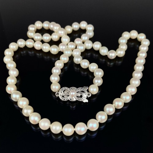 Mikimoto 14k White Gold 6mm Pearl 