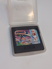 Sonic the Hedgehog 2 & Sonic Tails For SEGA Game Gear, tested working With Case